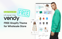 Tema gratuito per il negozio di shopping Vendy - Ecom Necks